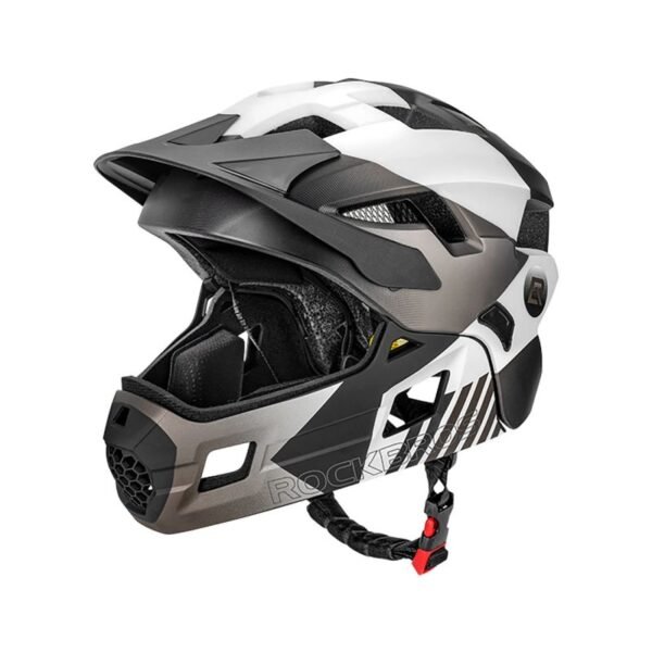 Rockbros TS-61 10110061005 Childrens Bike Helmet with Detachable Chin Size S (48-54) - Gray