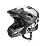 Rockbros TS-61 10110061006 Childrens Bike Helmet with Detachable Chin Size M (54-57) - Gray