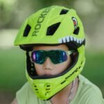 Rockbros TT-32003 Shark Childrens Bike Helmet with Detachable Jaw Size S (48-52) - Green - Image 6