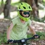Rockbros TT-32004 Shark Childrens Bike Helmet with Detachable Jaw Size M (54-58) - Green - Image 4