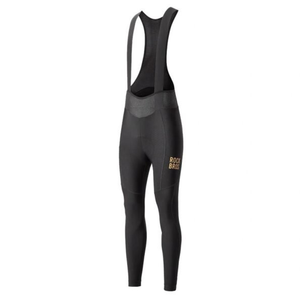 Rockbros YDCK012-1 Long Fleece Bib Tights with Pad Size S - Black