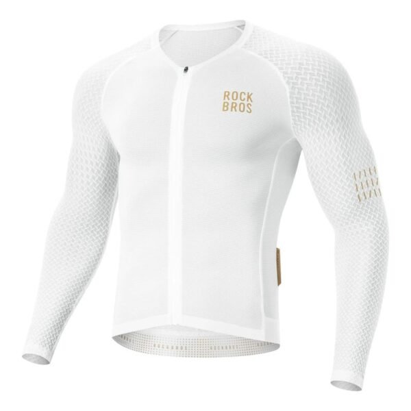 Rockbros YDCX008 Diamond Long Sleeve Cycling Jersey Size L - White