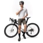 Rockbros YDDX011 Diamond Short Sleeve Cycling Jersey Size XS - White - Image 4