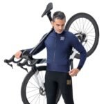 Rockbros YDWT014 Winter Fleece Double Layer Cycling Jacket Size XXL - Blue - Image 3
