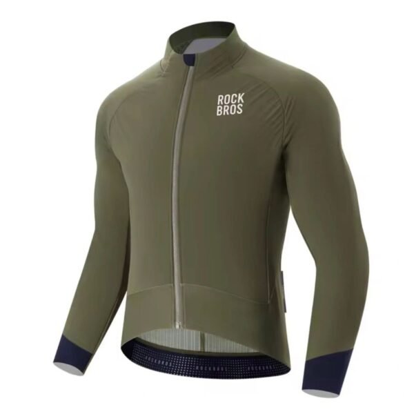 Rockbros YDWT014 Winter Fleece Double Layer Cycling Jacket Size XXL - Green