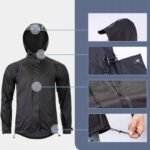 Rockbros YPY013BK4XL Rain Jacket Breathable Windproof XXXXL - Black - Image 2