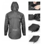 Rockbros YPY013BK4XL Rain Jacket Breathable Windproof XXXXL - Black - Image 4