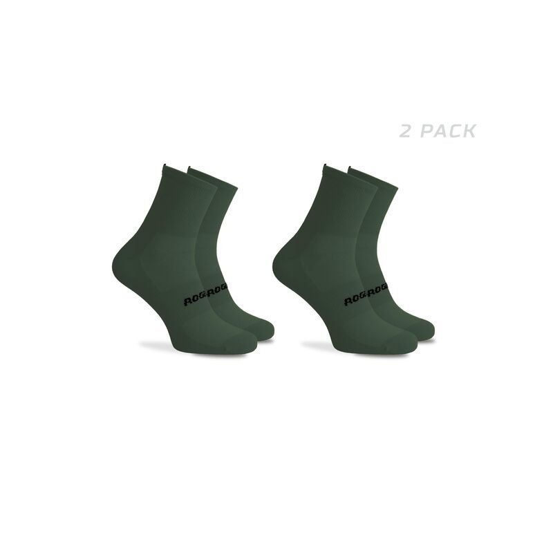 lupin-wear-ca-rogelli-essential-socks-green-2-pack-44-47-1899007 Rogelli ESSENTIAL socks green 2 pack 44-47 - Image 1