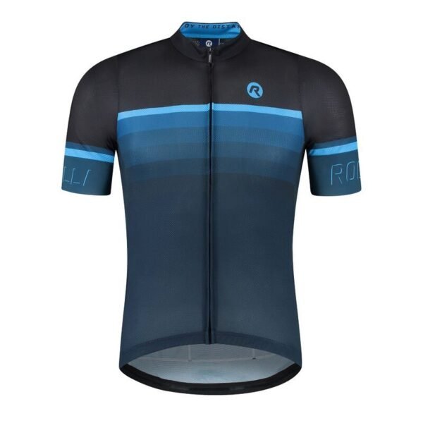 Rogelli HERO II T-shirt Black and Blue M