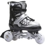 ROLLER SKATES-ROLLER SKATES-ICE SKATING 4IN1 ENERO PRO LED 34-37 GRAY - Image 3