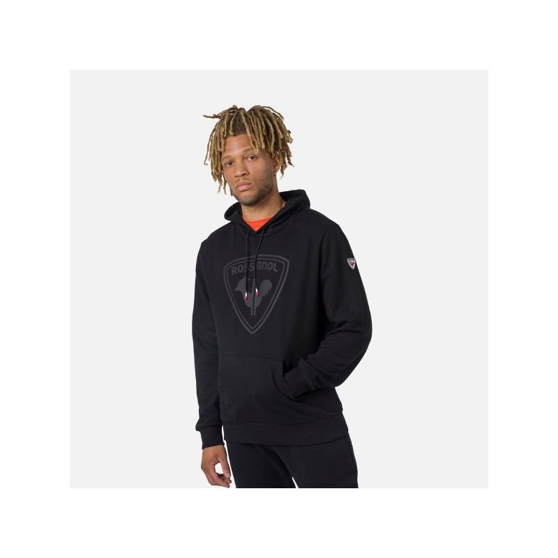 lupin-wear-ca-rossignol-logo-sweat-hood-fl-black-1747427 Rossignol LOGO SWEAT HOOD FL black - Image 1