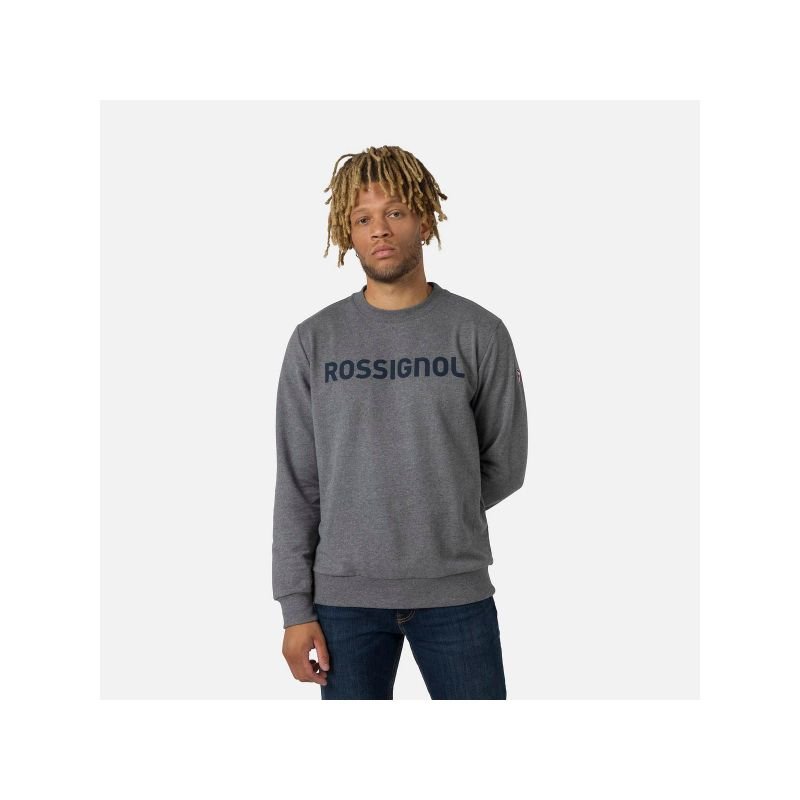 lupin-wear-ca-rossignol-logo-sweat-rn-fl-gray-1747431 Rossignol LOGO SWEAT RN FL gray - Image 1