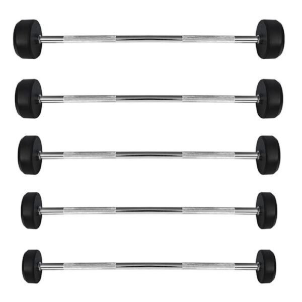 Rubber-coated fixed barbell/bar HMS 40 kg GSG-40