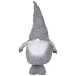 SANTA CLAUS ON TELESCOPIC LEGS 30X18X100CM ARTICASA GRAY - Image 3