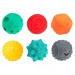 Sensory balls smiley faces 6 pcs AM Tullo colorful 462 - Image 2