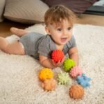 Sensory balls without holes 8 pcs. Tullo pastel REF803 - Image 3