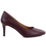 Sergio Leone 1336 burgundy pointed toe pumps for women - Image 2