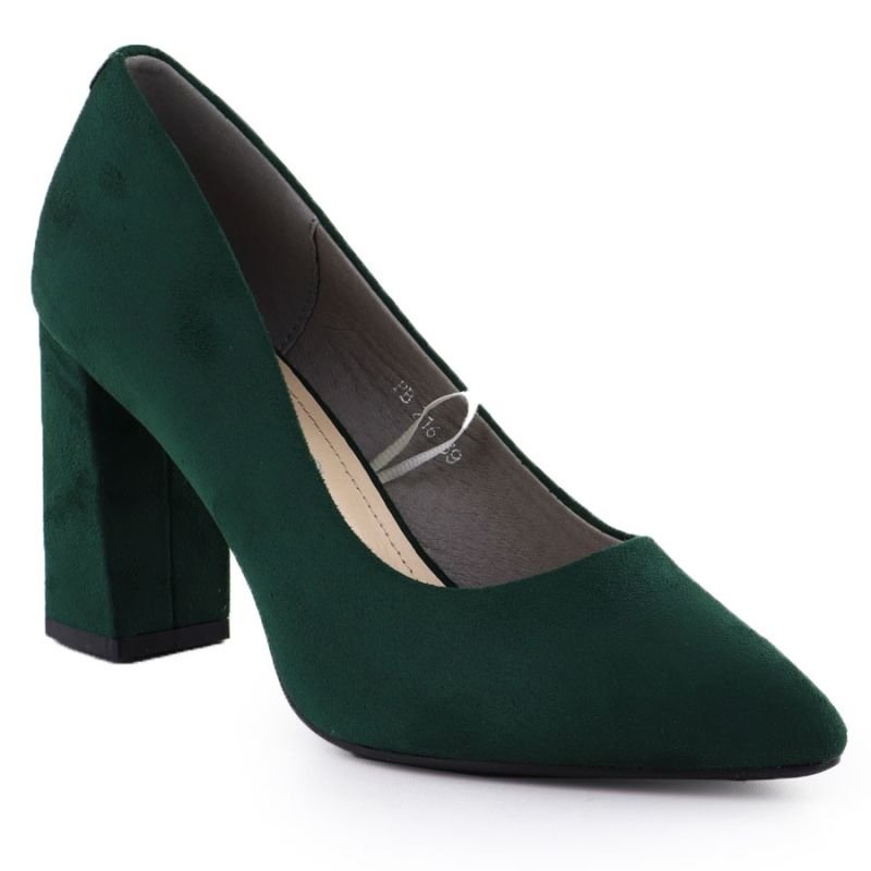 lupin-wear-ca-sergio-leone-green-suede-pointed-toe-pumps-pb216-1820926 Sergio Leone Green Suede Pointed Toe Pumps PB216 - Image 1