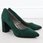 Sergio Leone Green Suede Pointed Toe Pumps PB216 - Image 3