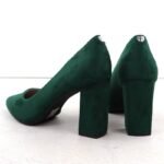 Sergio Leone Green Suede Pointed Toe Pumps PB216 - Image 4
