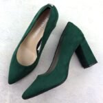 Sergio Leone Green Suede Pointed Toe Pumps PB216 - Image 5
