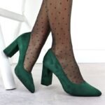 Sergio Leone Green Suede Pointed Toe Pumps PB216 - Image 6