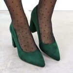 Sergio Leone Green Suede Pointed Toe Pumps PB216 - Image 8