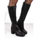 Sergio Leone KZ257 black insulated womens boots - Image 5
