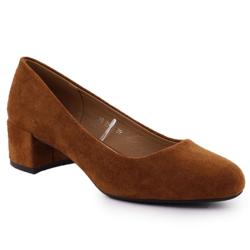 lupin-wear-ca-sergio-leone-pb291-camel-suede-block-heel-pumps-1494598 Sergio Leone PB291 camel suede block heel pumps - Image 1