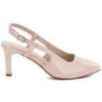 Sergio Leone SK157 Pink Patent Leather Slingback Pumps - Image 2