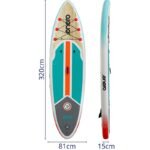 SET - ENERO INFLATABLE SUP BOARD 320x81x15CM FLOW - Image 2