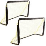 SET OF 2 FOOTBALL GOALS WITH NET 120x70x40CM ENERO - Image 2