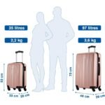 SET OF 2 SUITCASE 18 AND 26 INCHES SLAZENGER ROSE GOLD - Image 8