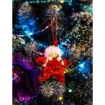 SET OF 3 PENDANTS STAR DOLLS RED SEQUINS - Image 6