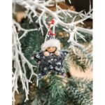 SET OF 3 PENDANTS STAR DOLLS SILVER SEQUINS - Image 6
