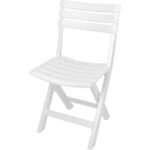 SET OF 4 KOMODO PLASTIC FOLDING CATERING CHAIRS WHITE - Image 2