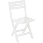 SET OF 4 KOMODO PLASTIC FOLDING CATERING CHAIRS WHITE - Image 4