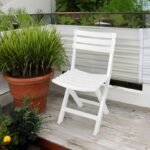 SET OF 4 KOMODO PLASTIC FOLDING CATERING CHAIRS WHITE - Image 6