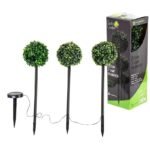 SET OF SOLAR LAMPS 3 BOXWOOD BALLS 27 LED - Image 6