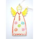 SET OF TWO DIY ANGEL PENDANTS 5x0.5x10.5CM