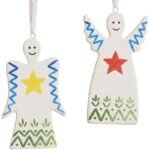 SET OF TWO DIY ANGEL PENDANTS 5x0.5x10.5CM - Image 4