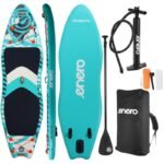SET - SUP BOARD 140KG INFLATABLE ENERO 320x91x15CM SEA