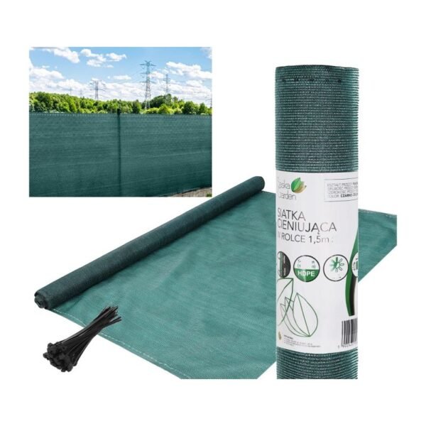 SHADE NET 140G/M2 1.5X50M DARK GREEN