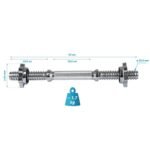 SHORT BAR 35 CM + ENERO FIT CLAMPS Ø25.4 MM - Image 6