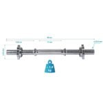 SHORT BAR 40 CM + ENERO FIT CLAMPS Ø25.4 MM - Image 2