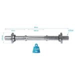 SHORT BAR 40 CM + ENERO FIT CLAMPS Ø28 MM - Image 5