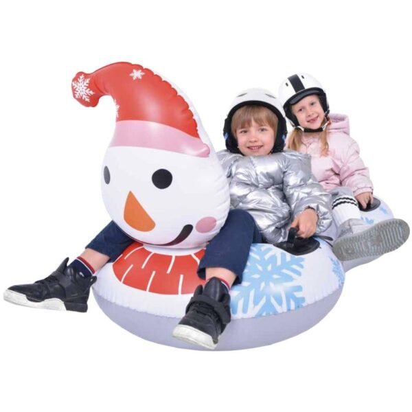 SLIDE INFLATABLE SLIDE FOR 2 PEOPLE SNOWMAN 138x74x80CM