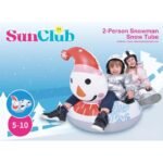 SLIDE INFLATABLE SLIDE FOR 2 PEOPLE SNOWMAN 138x74x80CM - Image 6