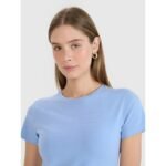 Slim T-shirt with print for women 4F 4FWMM00TTSHF2674-32S - Image 4