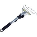 SMALL METAL FAN-SHAPED GARDEN RAKE - Image 4